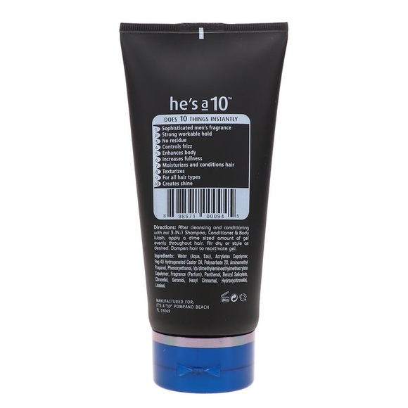 He's A 10 Miracle Defining Styling Gel, 5 Fl. Oz. - Picture 5 of 5